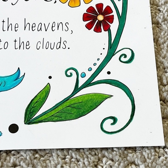 Psalm 36:5 Art Print Your Steadfast Love O Lord Bible Scripture Wall Decor ESV - Picture 5 of 12